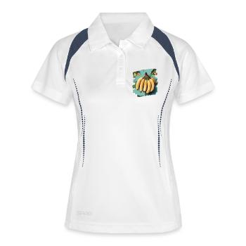 Banana - Women's Polo breathable - white/navy - Front