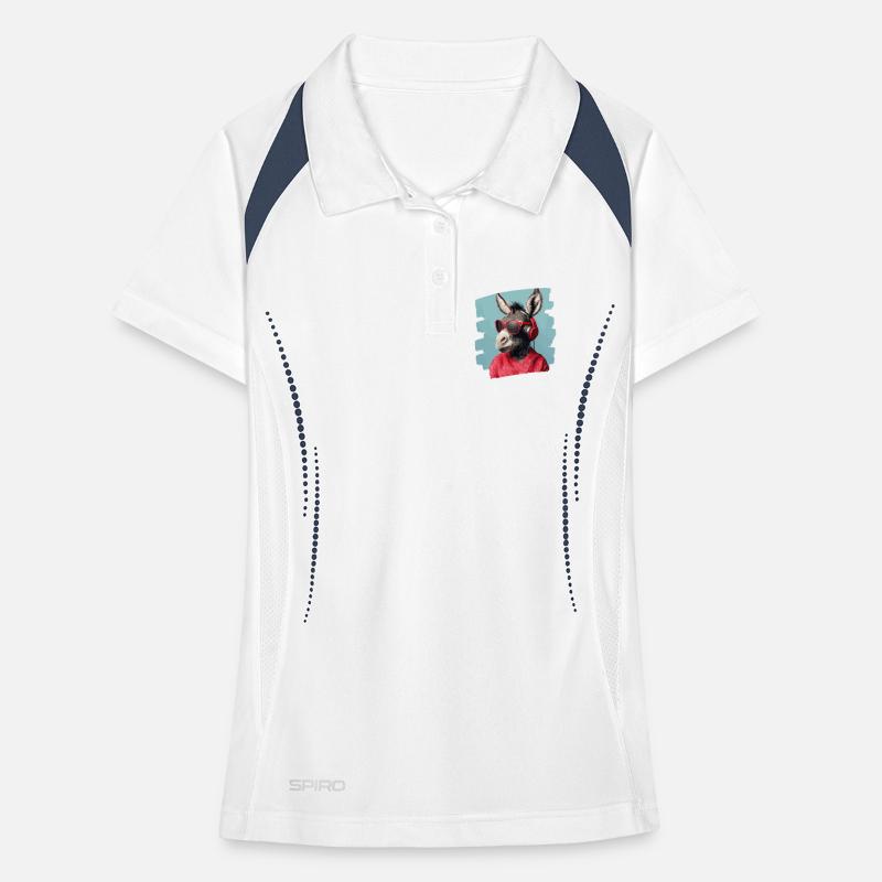 Esel Frauen Polo atmungsaktiv