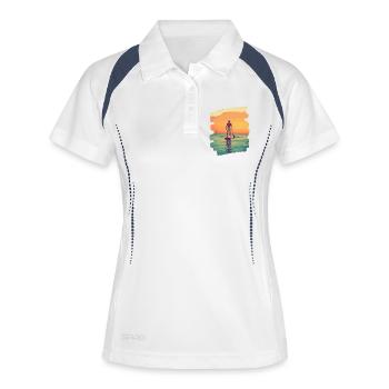 Stand-up paddle SUP - Polo respirant Femme - blanc/marine - Devant