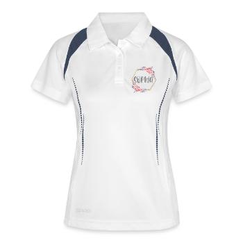 Sophia Girl Name Cadeau personnalisé - Polo respirant Femme - blanc/marine - Devant