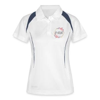 Malia Girl Name Personalized Gift - Women's Polo breathable - white/navy - Front