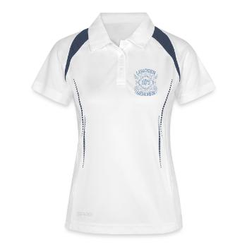 Geburtstag Legenden von 1975 Vintage Design - Frauen Polo atmungsaktiv - Weiß/Navy - Vorne