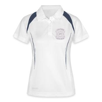 Geburtstag Legenden von 1975 Vintage Design - Frauen Polo atmungsaktiv - Weiß/Navy - Vorne