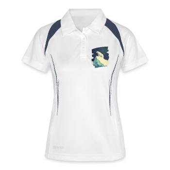 Polar bear - Women's Polo breathable - white/navy - Front