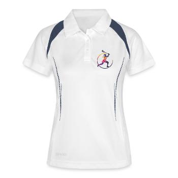 Lacrosse Woman - Women's Polo breathable - white/navy - Front