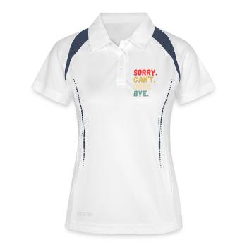 Playful Can’t Dogs Bye Design - Women's Polo breathable - white/navy - Front