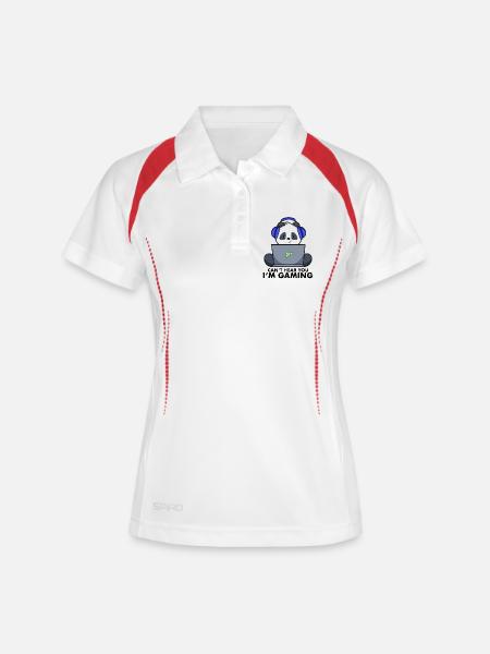 Panda Zocker - Gamer - sorry I'm gaming - Women's Polo breathable - white/navy