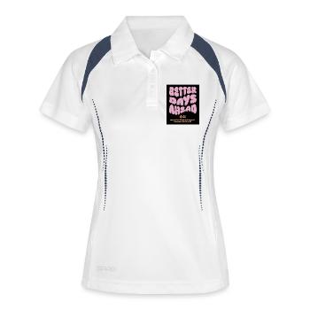 Better Days Ahead - Women's Polo breathable - white/navy - Front