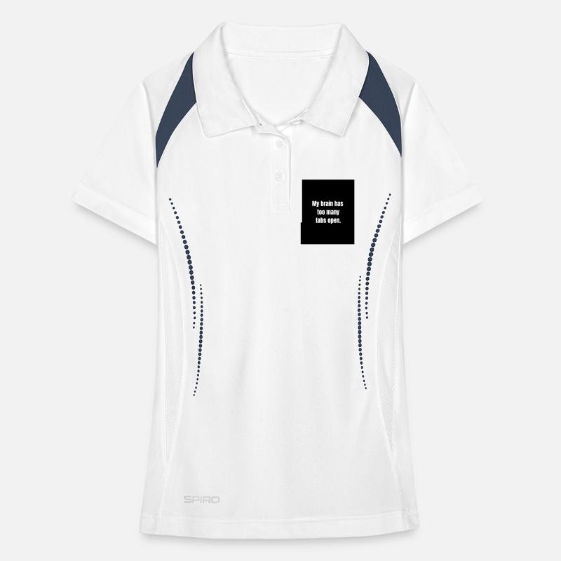 Too Many Tabs – Overthinking in Progress Women's Polo breathable