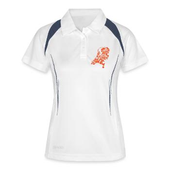 Retro Map of the Netherlands - Women's Polo breathable - white/navy - Front