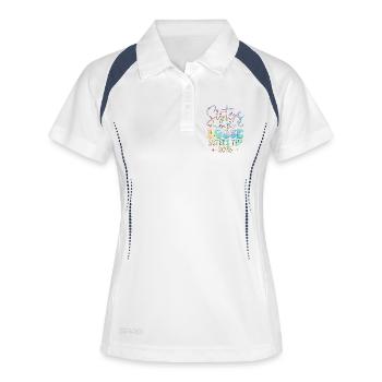 Sister-light journey 2025 - Women's Polo breathable - white/navy - Front