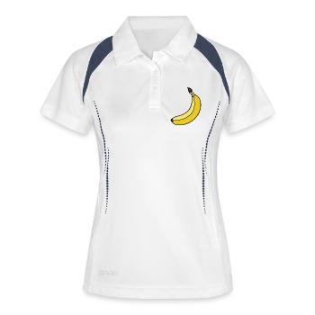 Banana Fruit Banana Outfit Fruit Banana Carnival - Women's Polo breathable - white/navy - Front