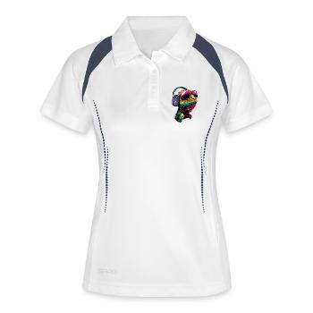 Chameleon Lizard Reptile Chameleon Iguana Lizard - Women's Polo breathable - white/navy - Front
