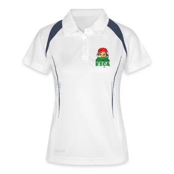 Kurdistan Kurdes Kurde impression standard - Polo respirant Femme - blanc/marine - Devant