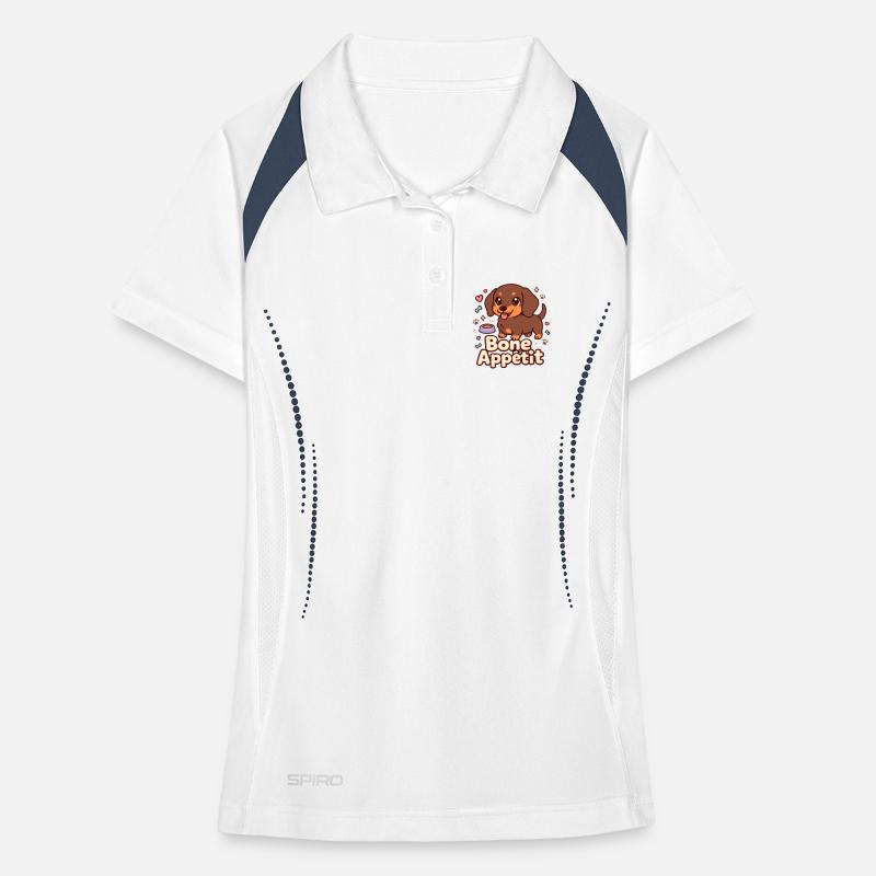 Conception d’appétit d’os de teckel mignon Polo respirant Femme