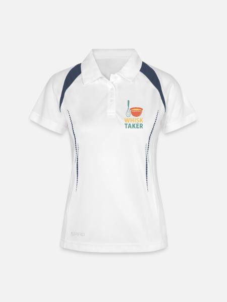 Whisk Taker Illustration Design - Women's Polo breathable - white/navy