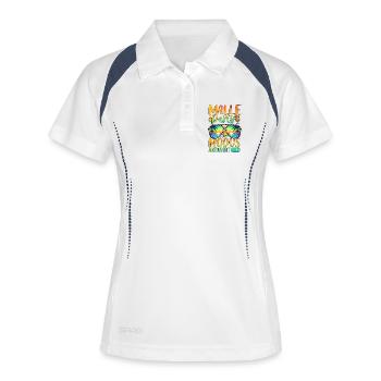 Malle Party Mode Activated - Women's Polo breathable - white/navy - Front