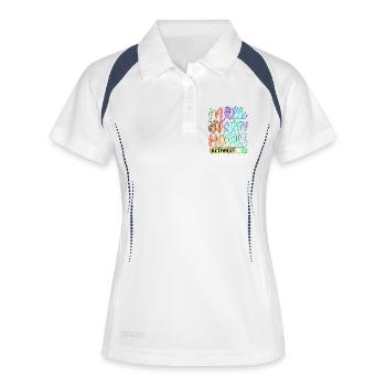 Malle Party Mode Activated - Women's Polo breathable - white/navy - Front