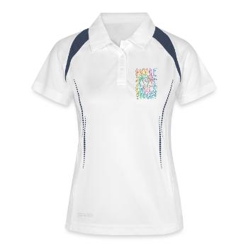 Malle Girls Tour - Women's Polo breathable - white/navy - Front