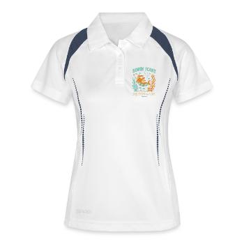 Sorry, I can't, my fish need - Women's Polo breathable - white/navy - Front