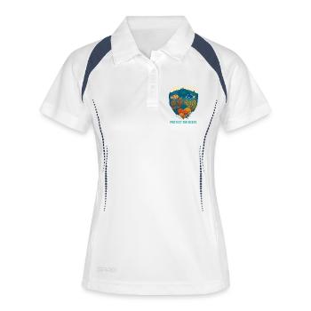 Save the corals Protect the reefs - Women's Polo breathable - white/navy - Front