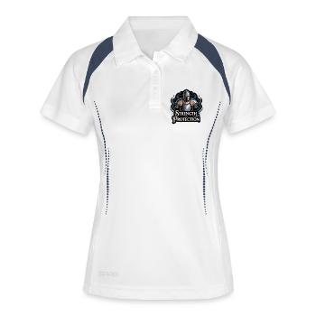 Knight Shield Strength T-Shirt Design - Women's Polo breathable - white/navy - Front
