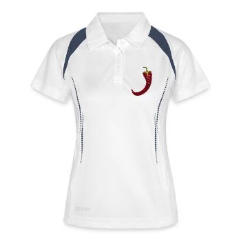 Chili Chili Pepper Costume Hot Pepper - Women's Polo breathable - white/navy - Front