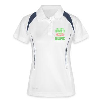 Guac God Funny Avocado Dip Meme Humor - Women's Polo breathable - white/navy - Front