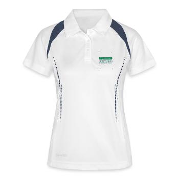 Weird Princess Stoned & Stunning - Frauen Polo atmungsaktiv - Weiß/Navy - Vorne