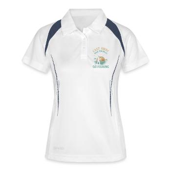 Sudo Apt-Get Install Kaffee - Frauen Polo atmungsaktiv - Weiß/Navy - Vorne