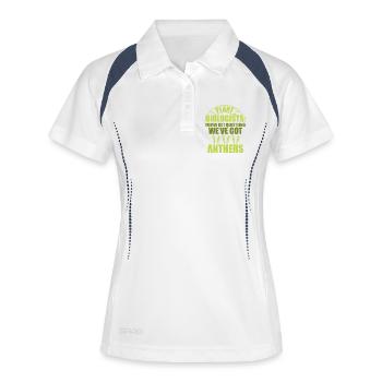 Biologielehrer Biologe Mikrobiologie Biologe - Frauen Polo atmungsaktiv - Weiß/Navy - Vorne