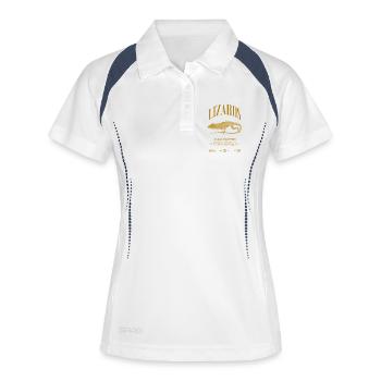 Cuban Knight Anole Reptile Keeper Lizard - Women's Polo breathable - white/navy - Front