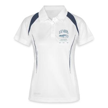 Cuban Knight Anole Reptile Keeper Lizard - Women's Polo breathable - white/navy - Front