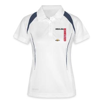 Mon enterrement de vie de garçon - Enterrement de vie de garçon Hommes - Polo respirant Femme - blanc/marine - Devant