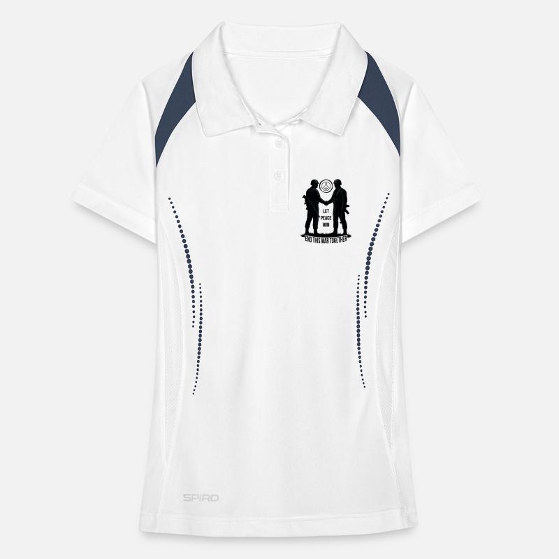 LET PEACE WIN Women's Polo breathable