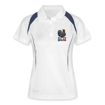 Coq français - Révolution - France - Polo respirant Femme - blanc/marine - Devant