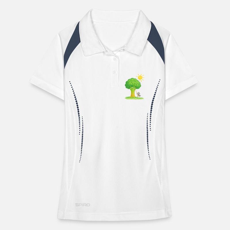 Broccoli Tree Swingin’ Days Women's Polo breathable
