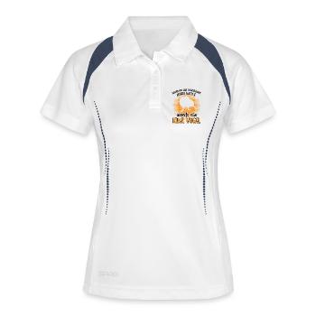 Kiwi Bird New Zealand Devenez un kiwi Bird - Polo respirant Femme - blanc/marine - Devant