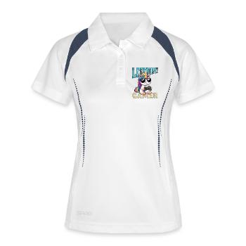 Legendary Gamer - Joueur licorne - Polo respirant Femme - blanc/marine - Devant