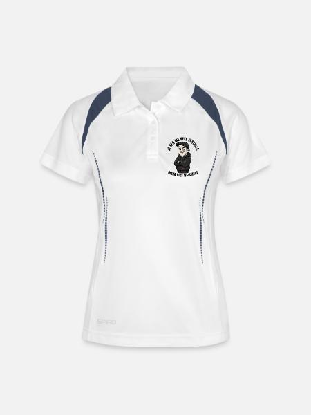 Vous me connaissez beaucoup, mais ne me trompez pas - Polo respirant Femme - blanc/marine