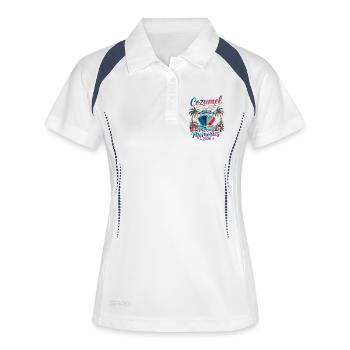 Cozumel Making Memories 2026 (Garantie du prix le plus bas) - Polo respirant Femme - blanc/marine - Devant
