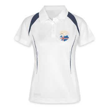 Total Solar Eclipse Iceland 2026 - Women's Polo breathable - white/navy - Front