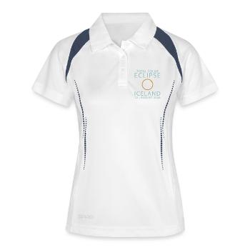 Total Solar Eclipse 2026 Totality August 12 - Women's Polo breathable - white/navy - Front
