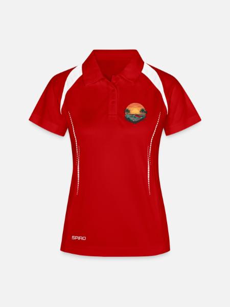 Retro Surf Vibe - Women's Polo breathable - white/navy