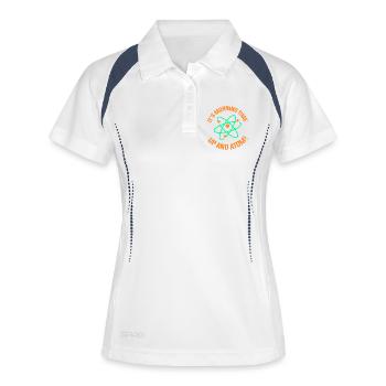 Chimie Chimiste Professeur de chimie - Polo respirant Femme - blanc/marine - Devant