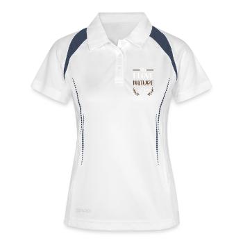 I Love Nature - Women's Polo breathable - white/navy - Front
