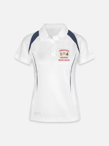 Gingerbread - Certified Dough Roller - Christmas - Women's Polo breathable - white/navy