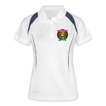 Professeur de mathématiques École de géométrie Mathématiques - Polo respirant Femme - blanc/marine - Devant