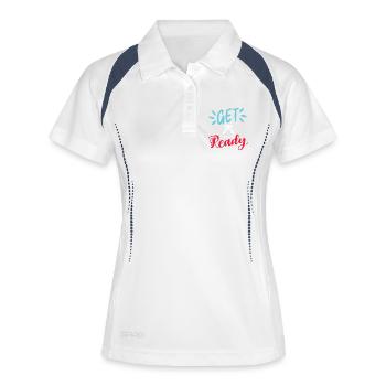 Prêt à skier - Polo respirant Femme - blanc/marine - Devant