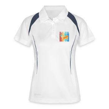 Blue Tongue Lizard - Women's Polo breathable - white/navy - Front